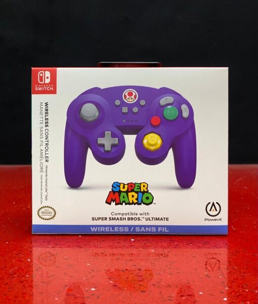 NSW item Control Wireless GameCube Morado Toad PowerA