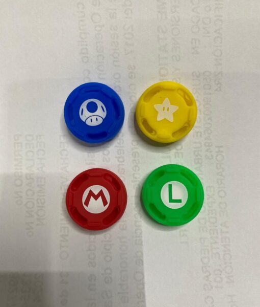 NSW item JoyCon Thumb Grips 2pack MarioLuigiToad