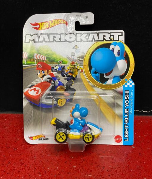 Hot Wheels Mario Kart LightBlue Yoshi Standard