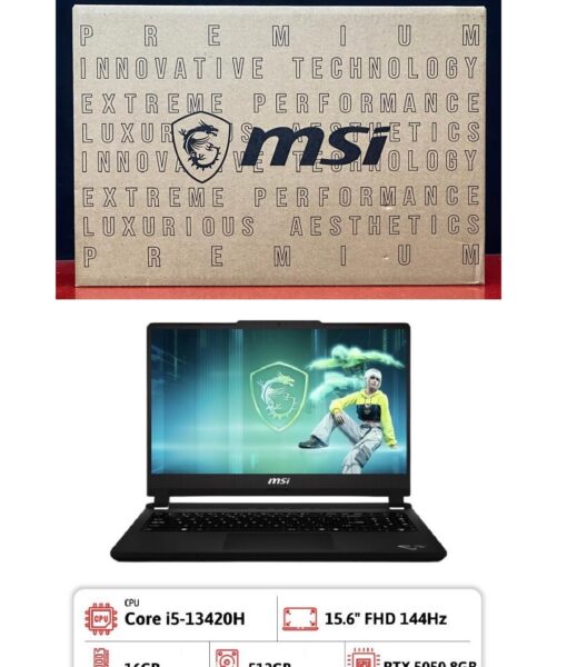 PC Laptop Cyborg 15.6FHD i5 RTX5050 16ram 512gb MSi 33
