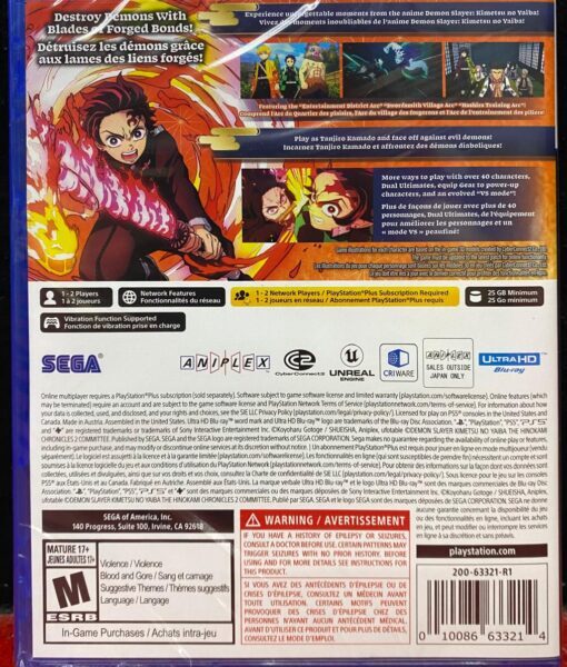 Demon Slayer - Hinokami Chronicles PS5 (Gebraucht) in Oberentfelden für
