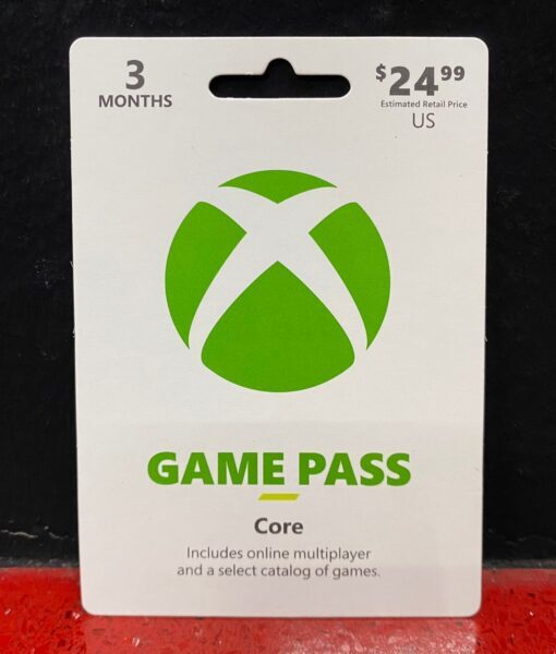 XBX item Tarjeta 3 Meses GamePass Core Xbox