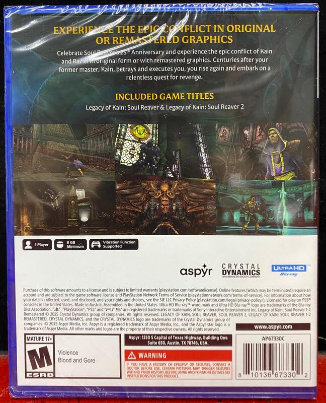 PS5 Legacy of Kain Soul Reaver 1 y 2 Remastered – GameStation